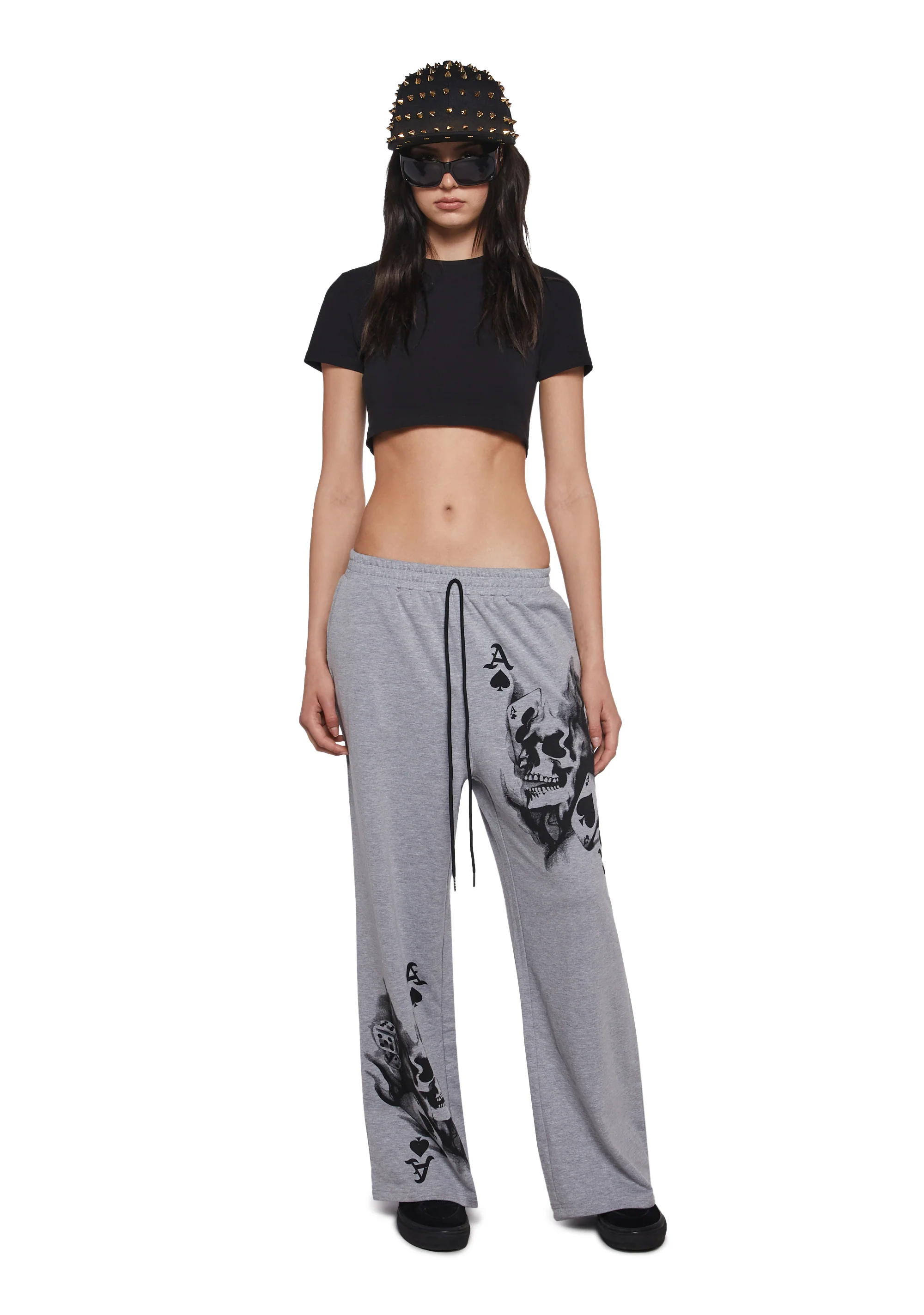 Spooky You Skull Print Sweatpants - Image 2
