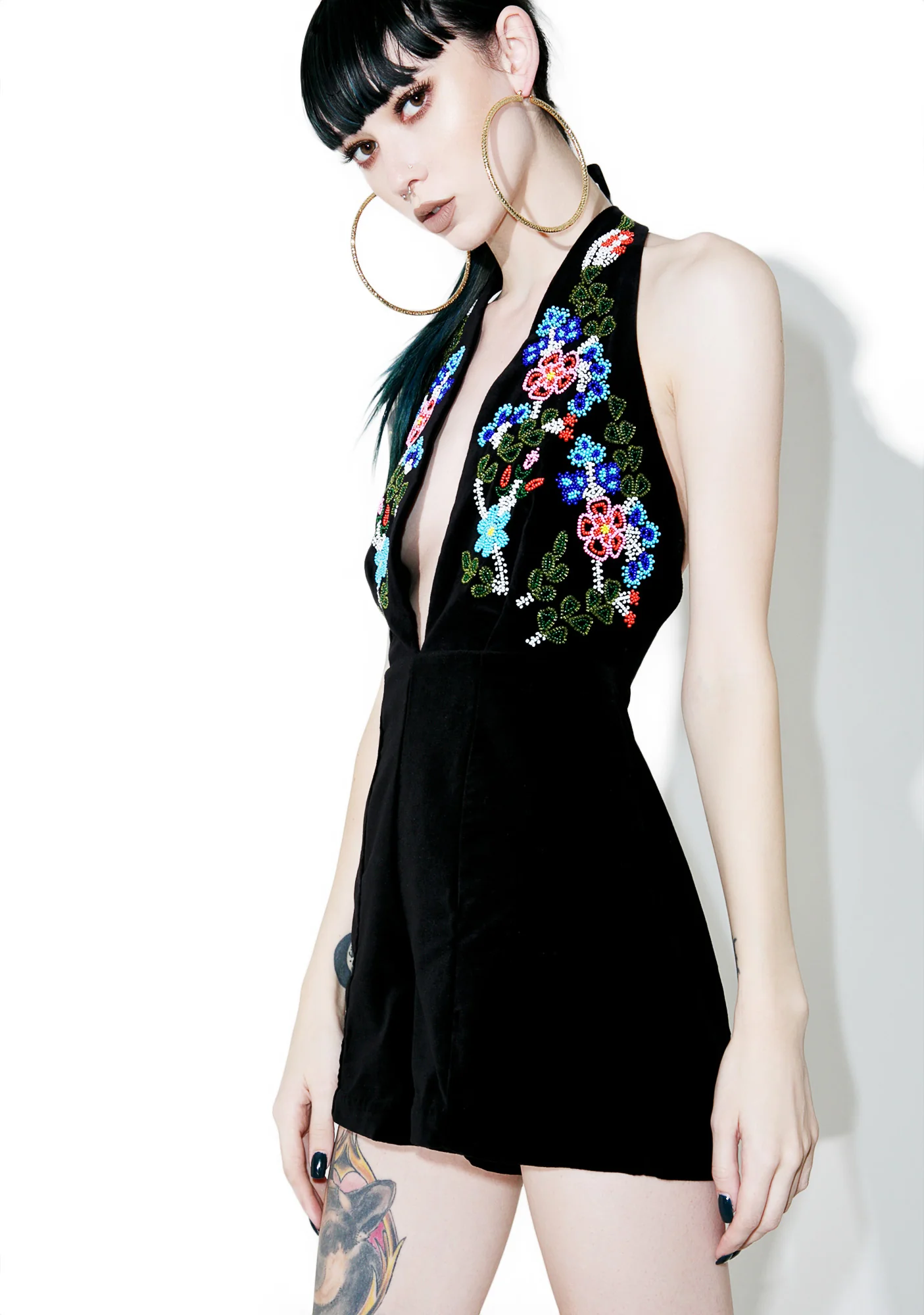 Work This Out Beaded Romper - Image 2