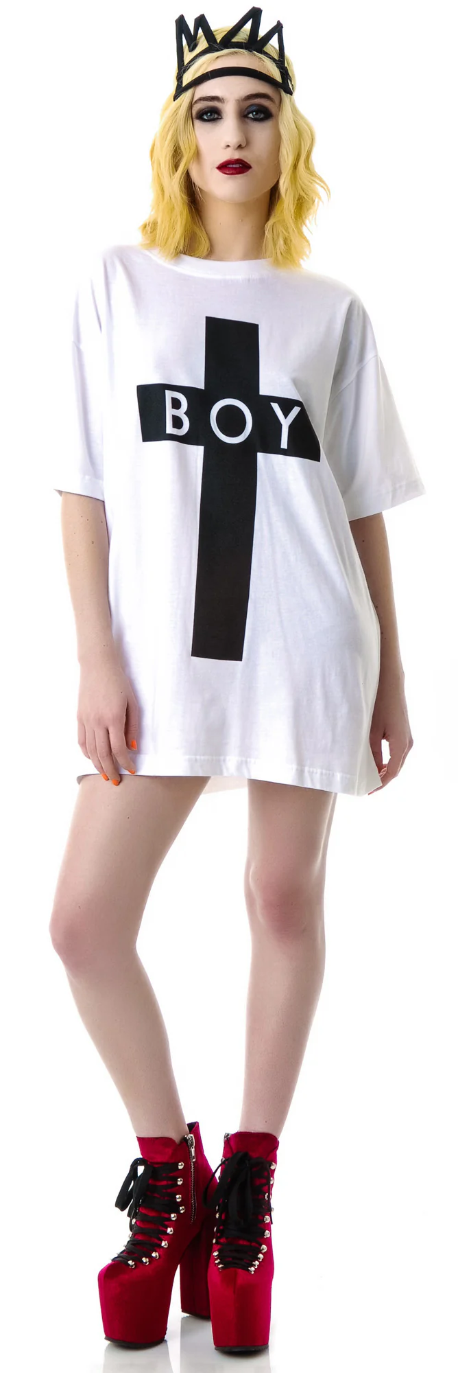x BOY London Boy Cross Oversized Tee - Image 10