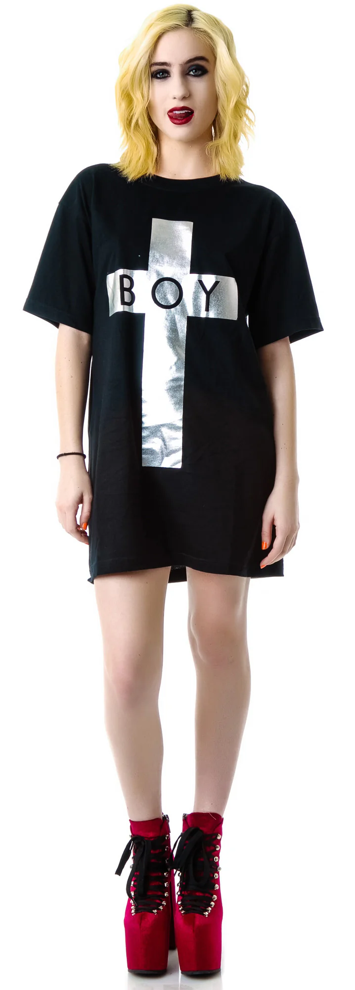x BOY London Boy Cross Oversized Tee - Image 20