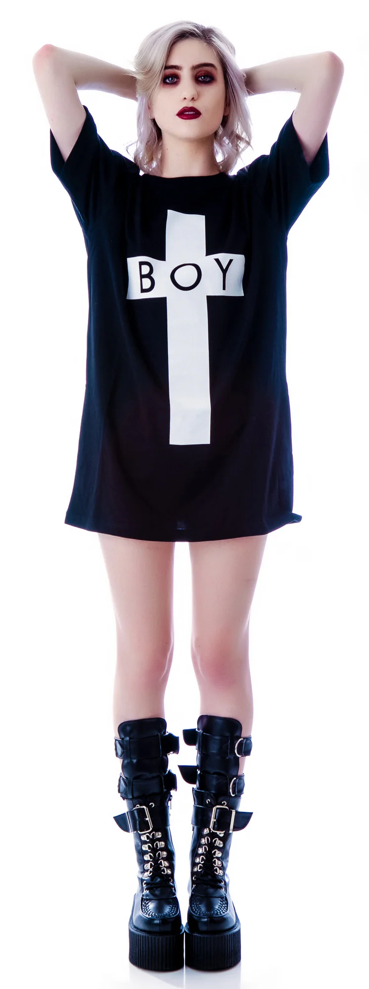 x BOY London Boy Cross Oversized Tee - Image 24