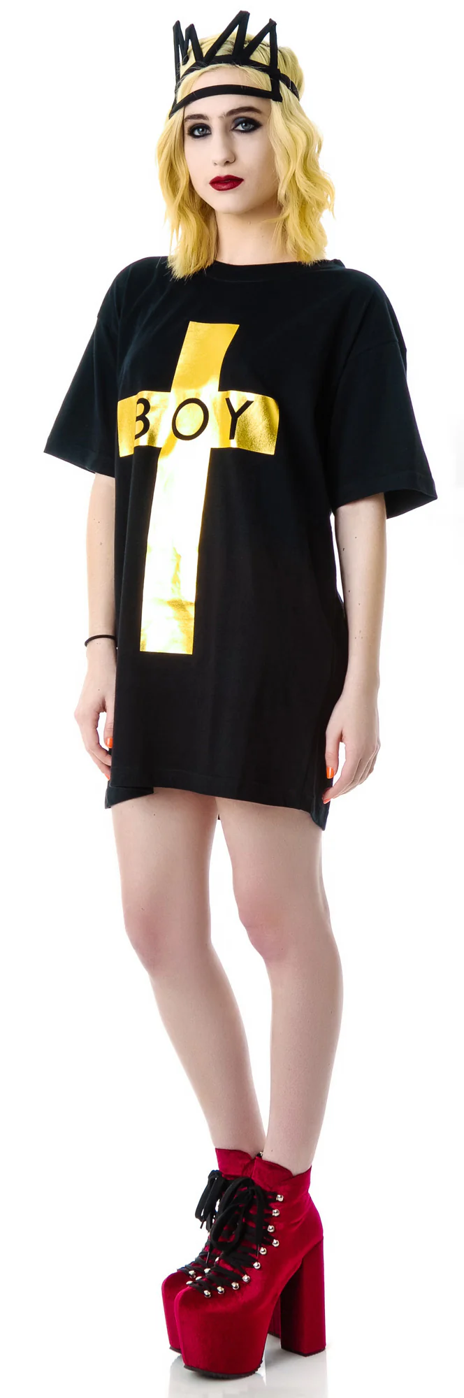x BOY London Boy Cross Oversized Tee - Image 8