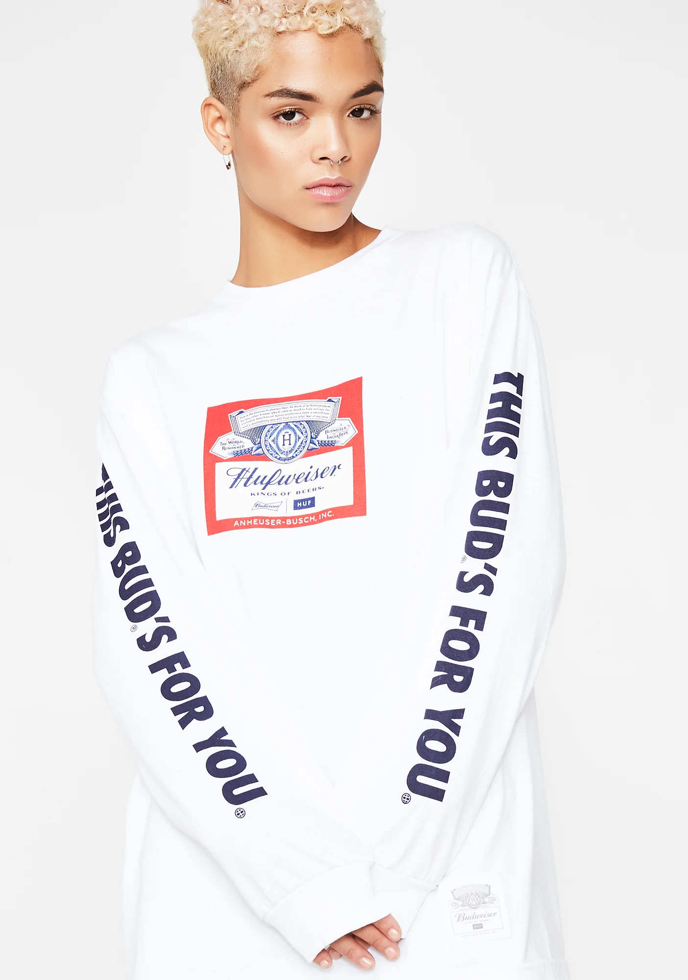 x Budweiser Label Long Sleeve Tee - Image 2