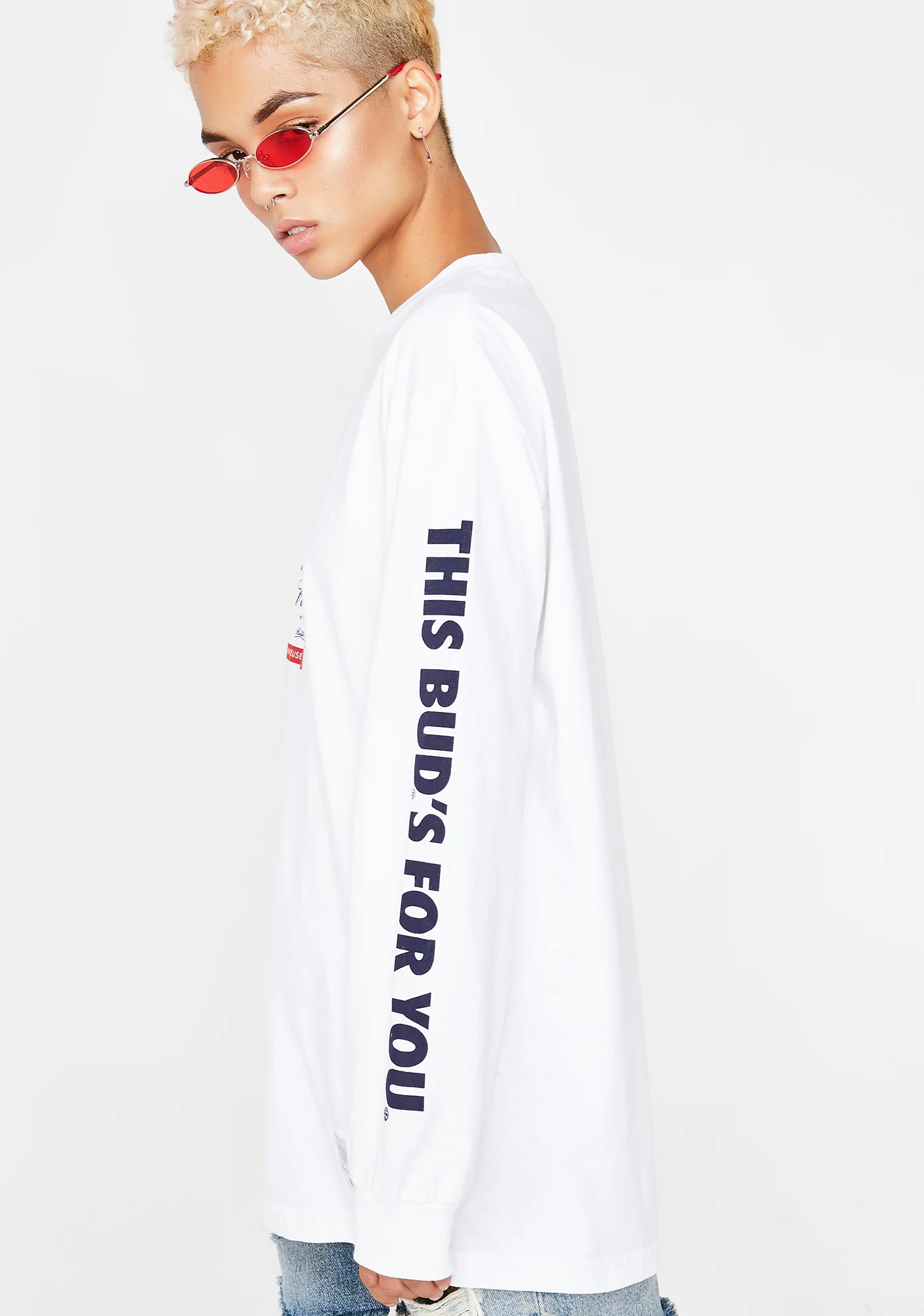 x Budweiser Label Long Sleeve Tee - Image 3