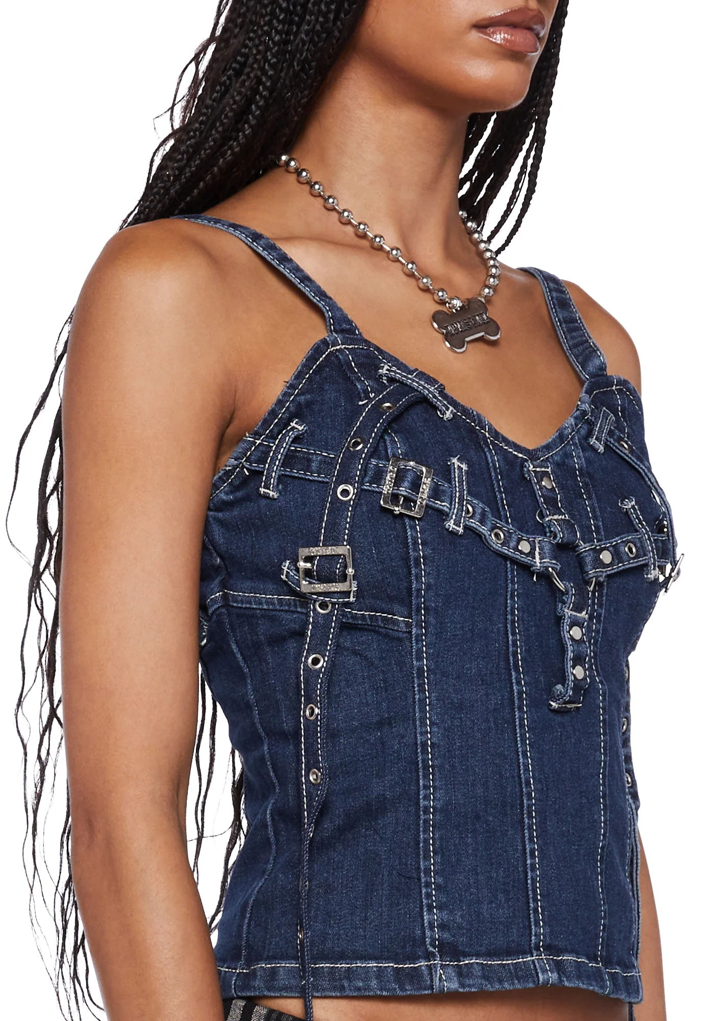 X-Denim Corset Top - Image 5