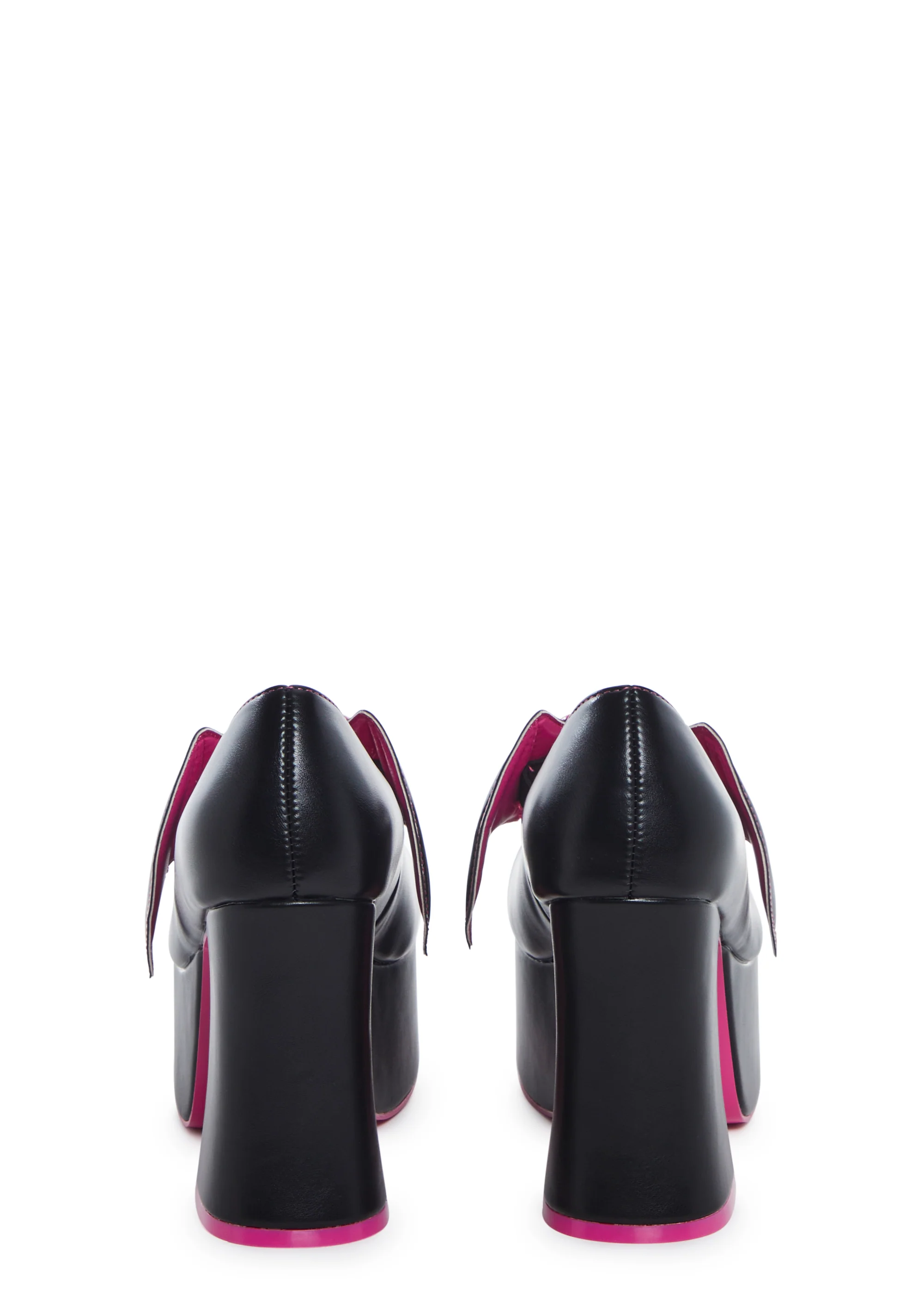 X Monster High Deelite Draculaura Platform Mary Janes - Black/Pink - Image 4