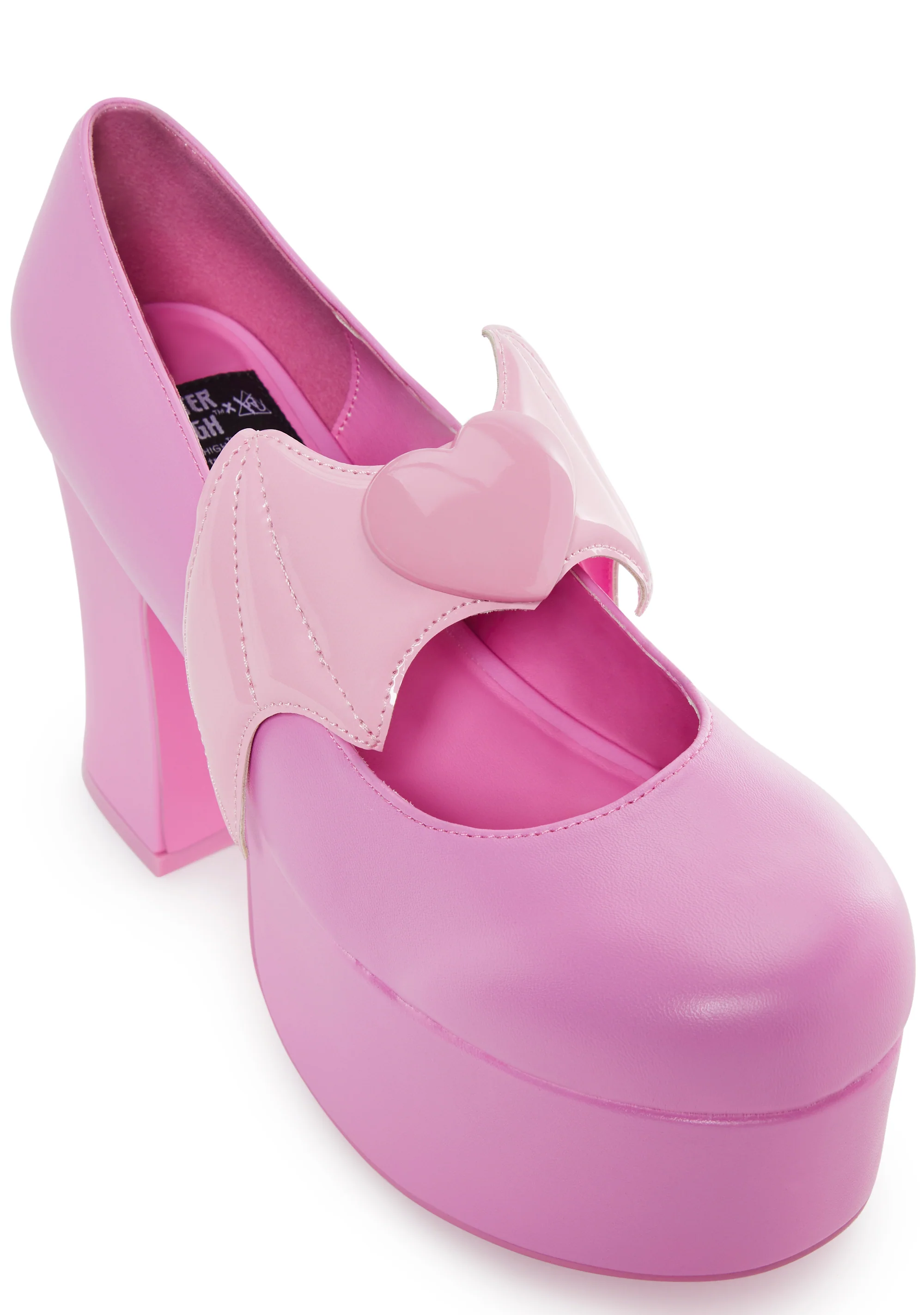 X Monster High Deelite Draculaura Platform Mary Janes - Pink - Image 2