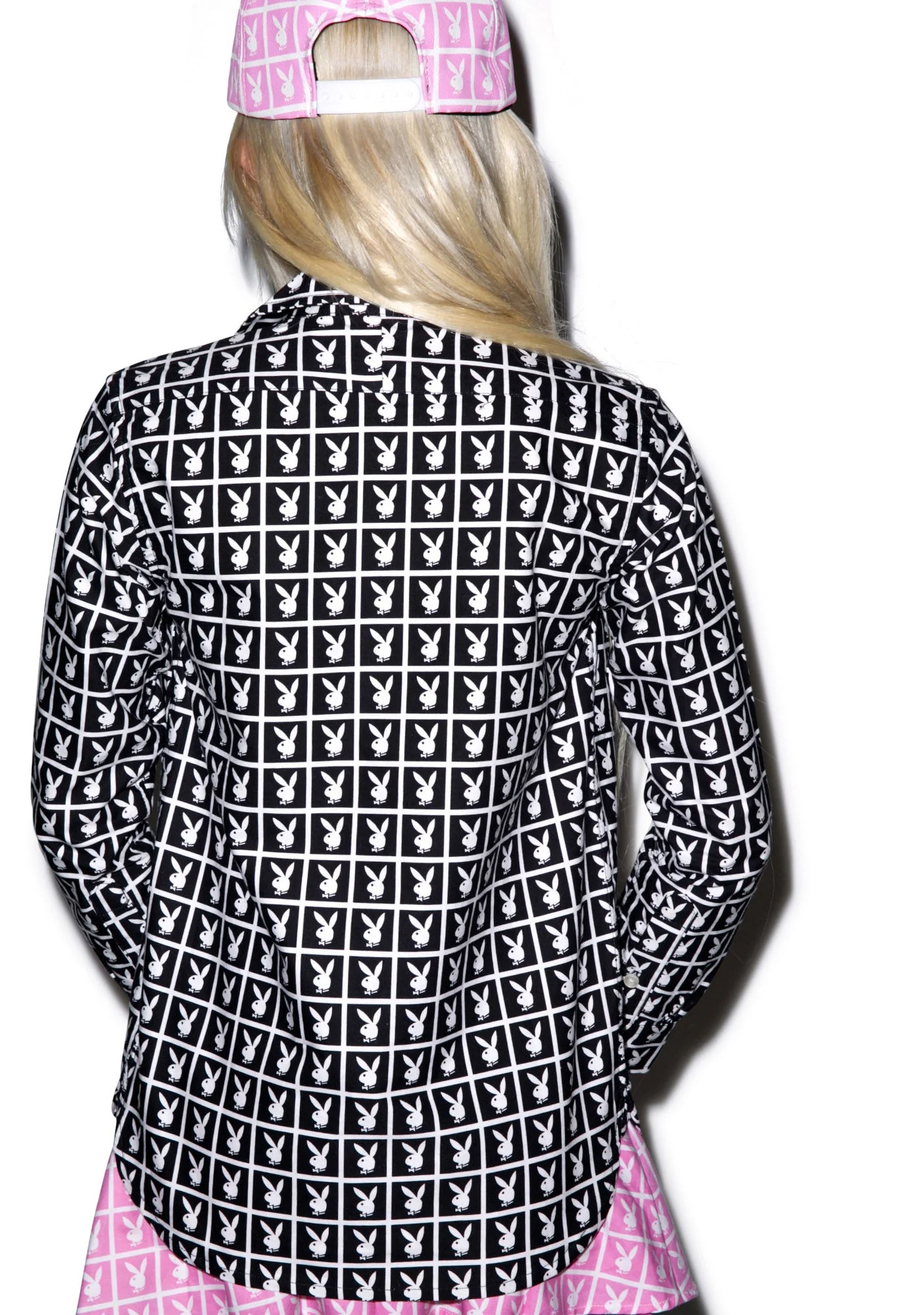 X Playboy Panel Shirt - Black - Image 4