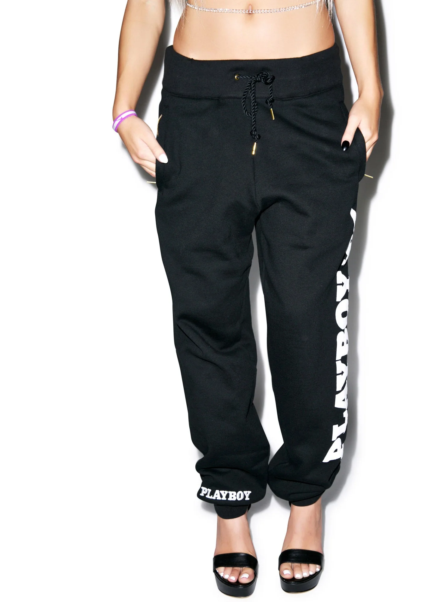 X Playboy Sweat Pants - Red - Image 9