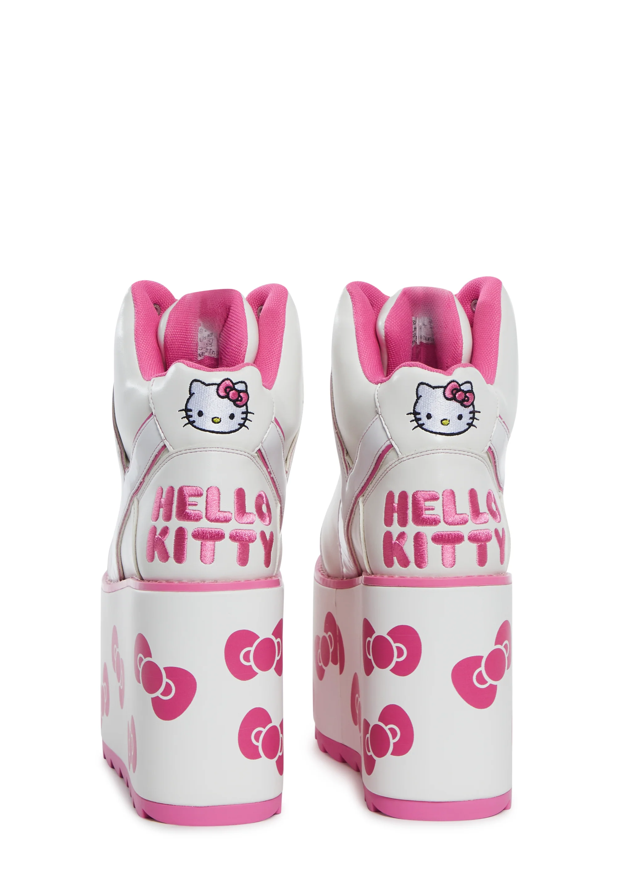 X Sanrio Qozmo Hello Kitty Platform Sneakers - White - Image 4