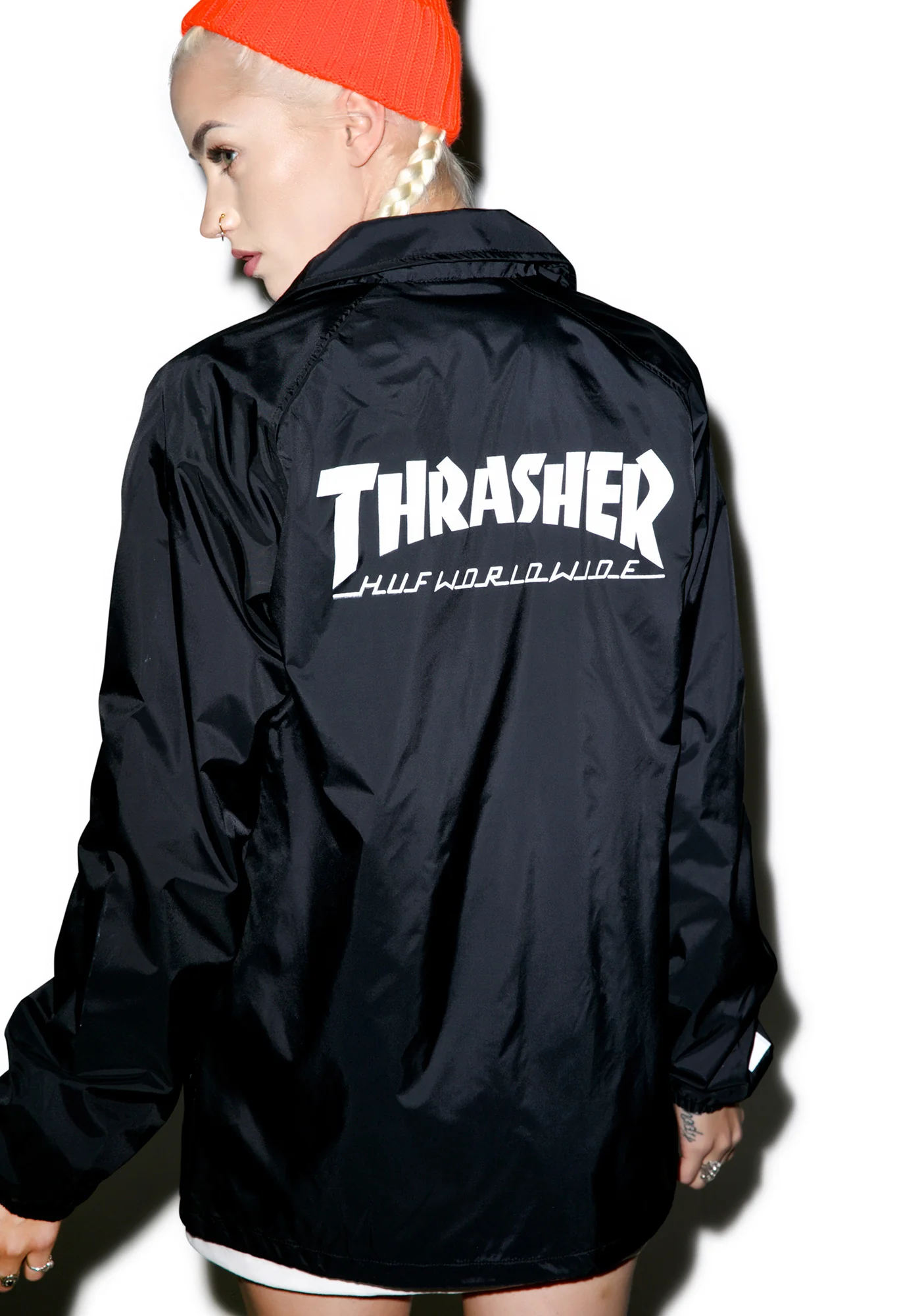 X Thrasher Classic H Coaches Jacket - Image 2