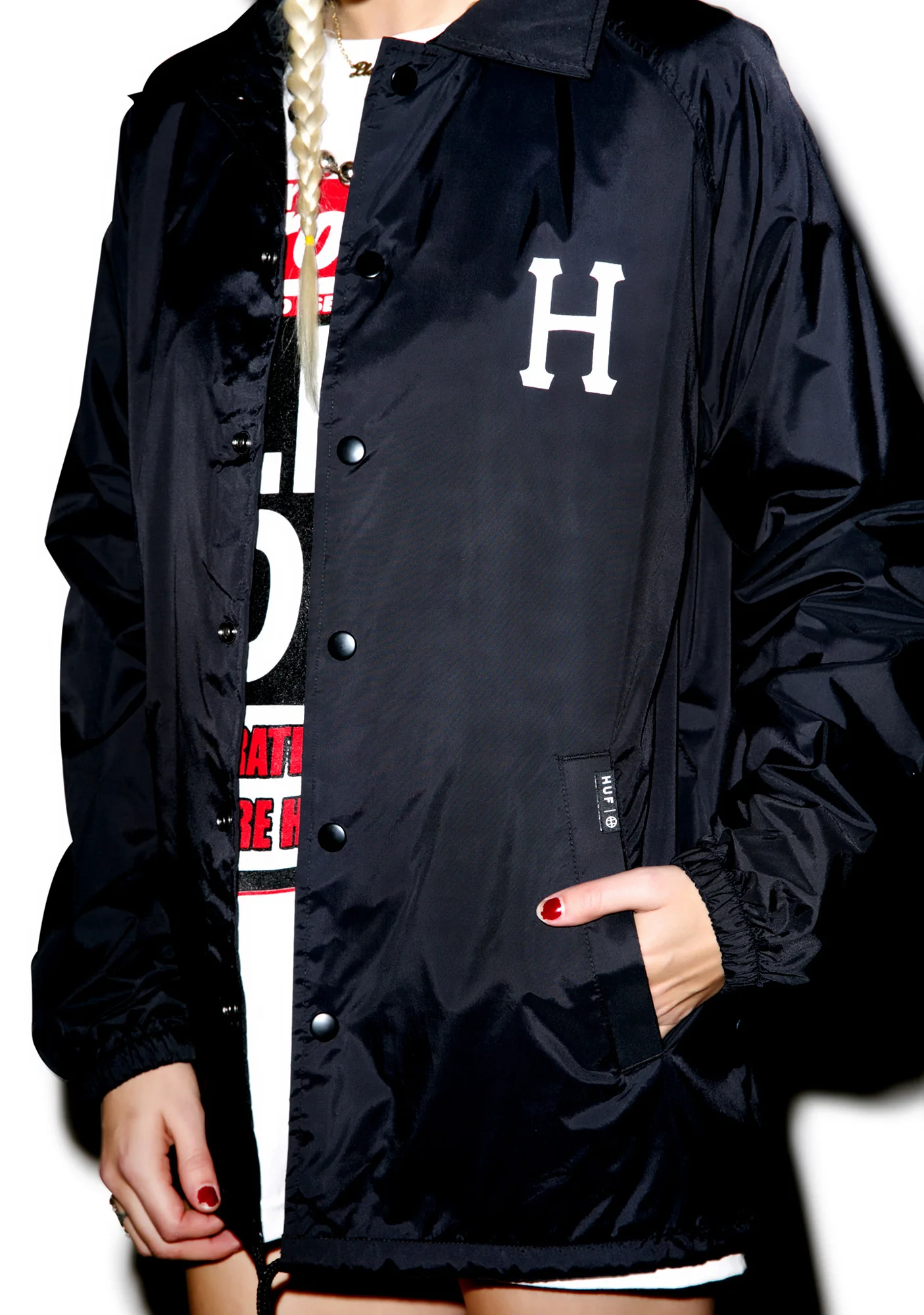 X Thrasher Classic H Coaches Jacket - Image 3