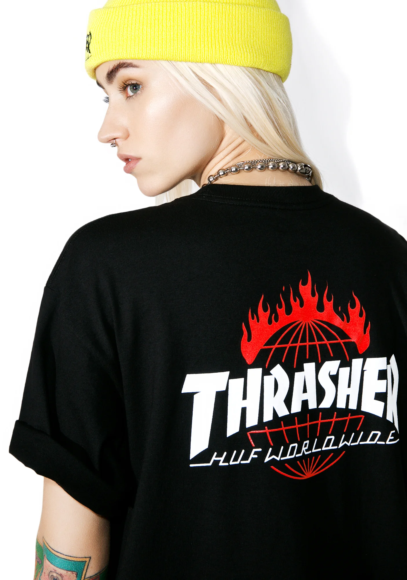 X Thrasher Tour De Stoops Black Tee - Image 2