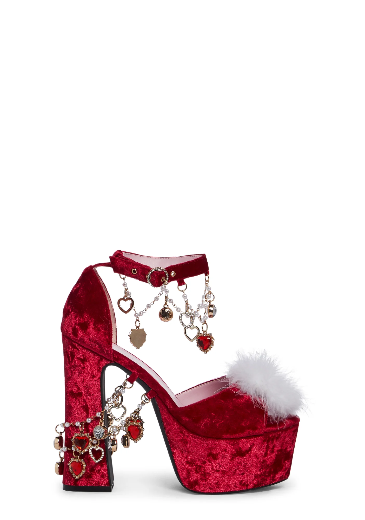 Holy Revelation Platform Heels - Ruby - Image 2