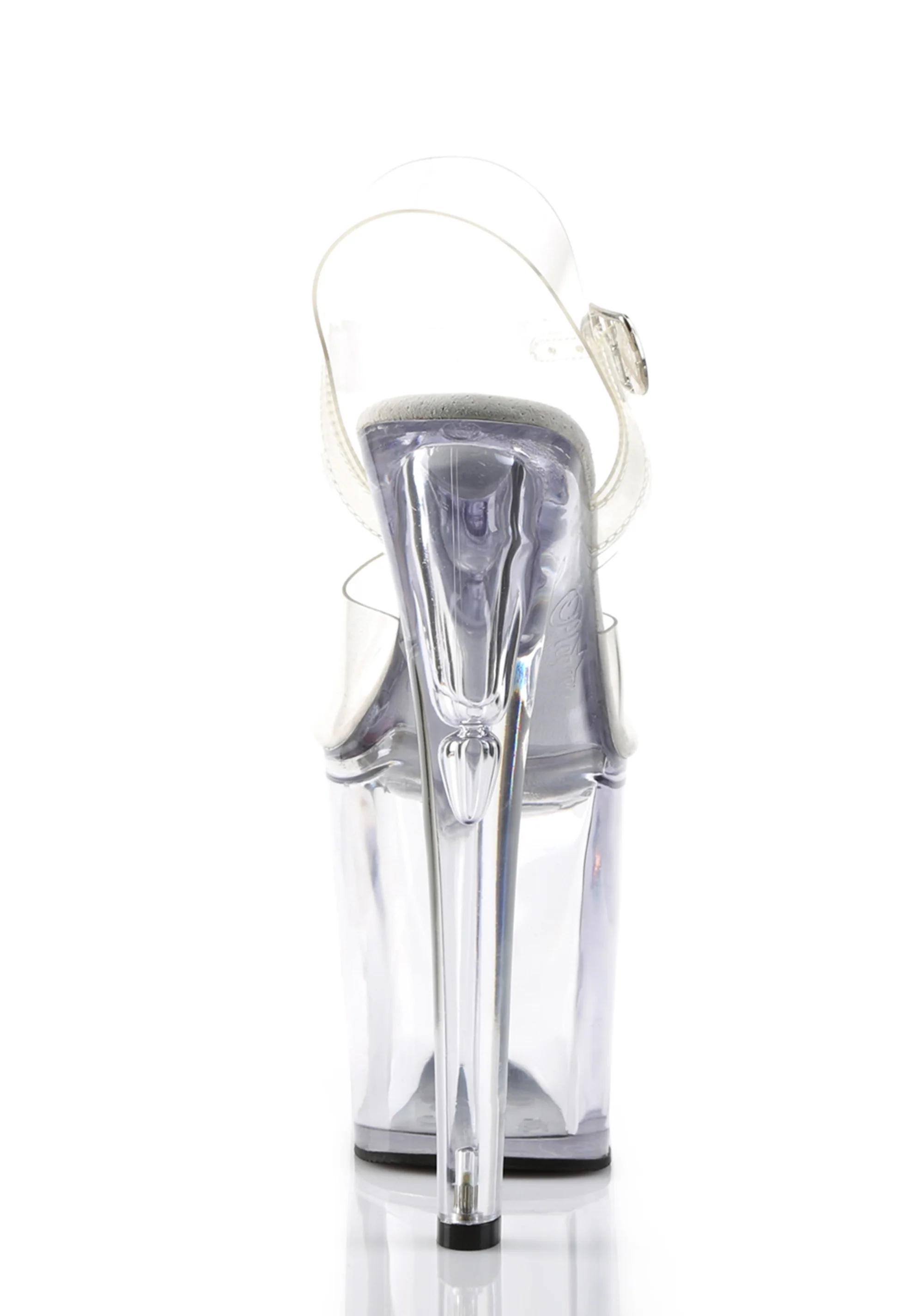 Xtreme-808 Platform Ankle Strap Sandals-Clear - Image 4