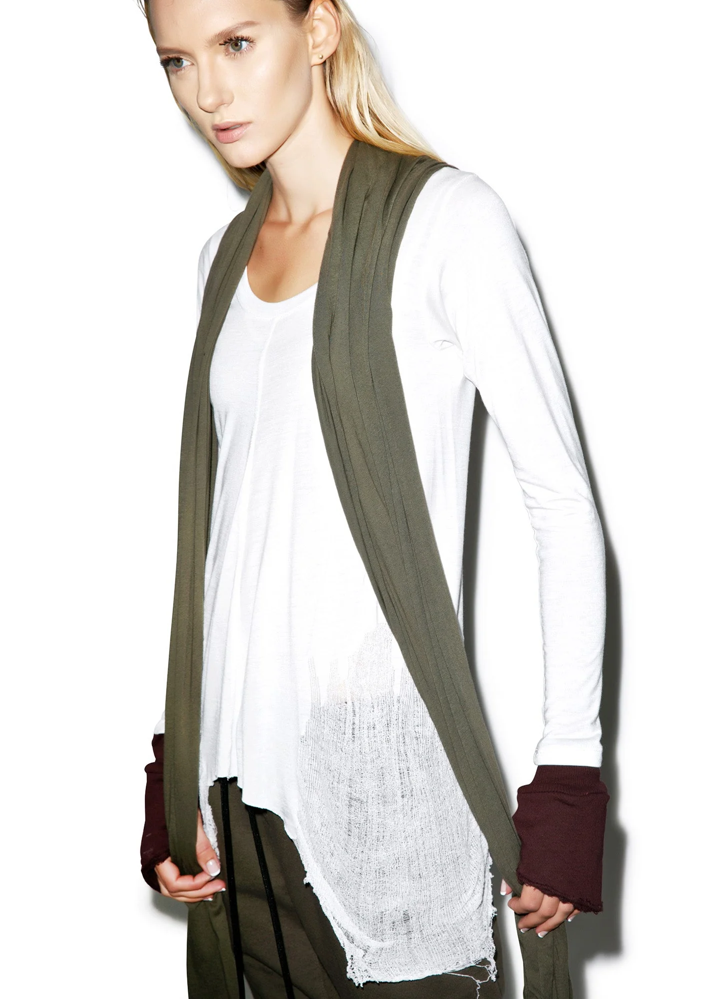 Y Shred Sweater - Black - Image 5