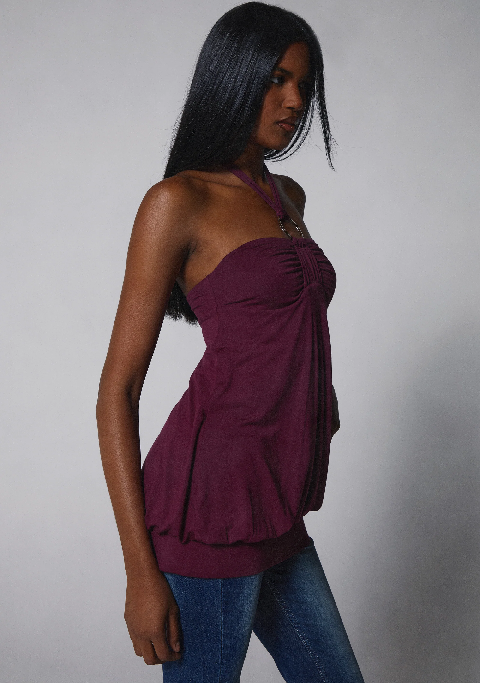 Y2K Bubble Mini Dress - Purple - Image 7