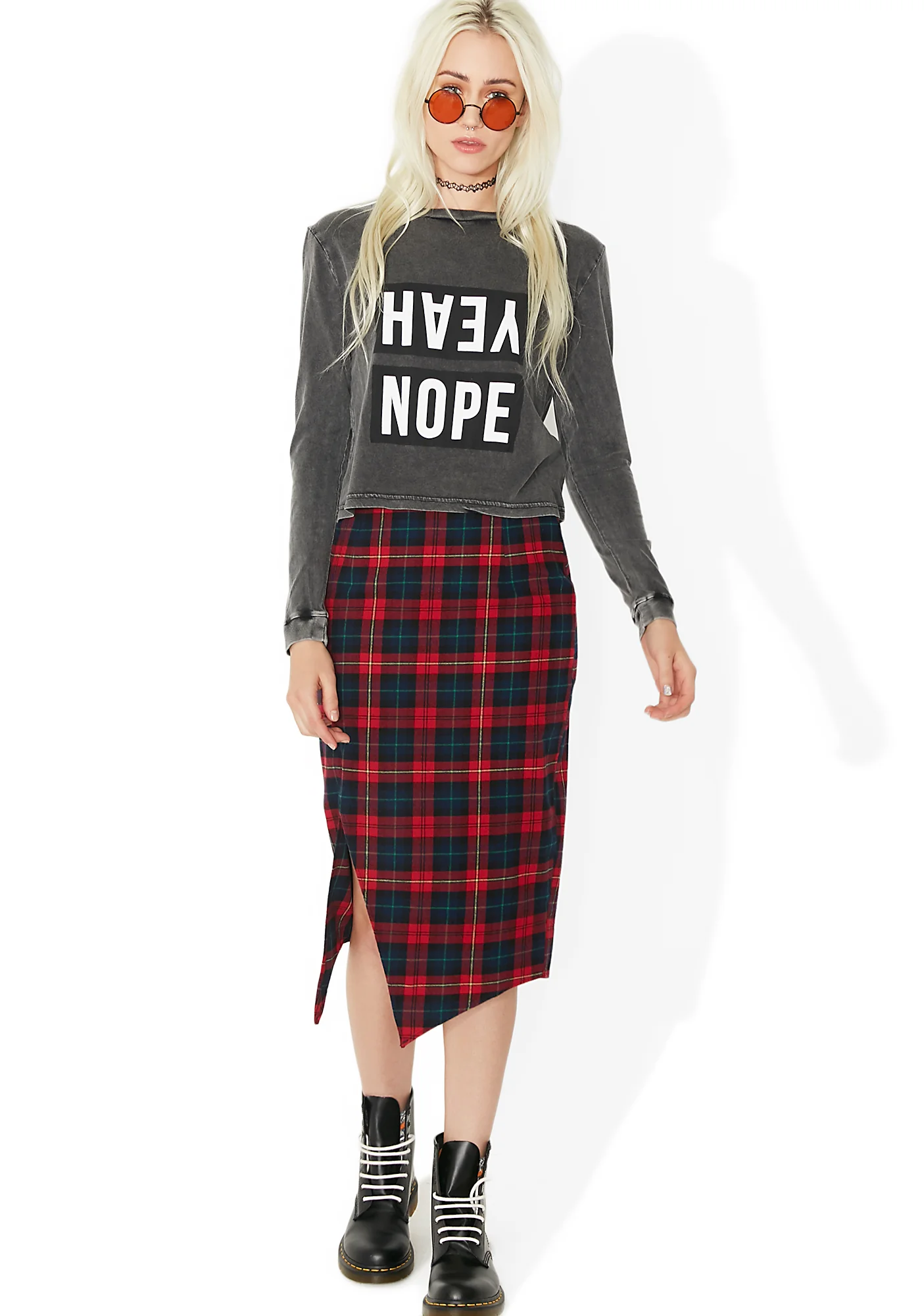 Yeah Nope Long Sleeve Graphic Top - Image 5