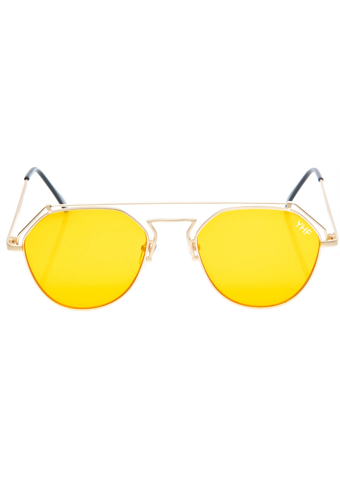 Yellow Stephanie Matte Sunglasses - Image 2