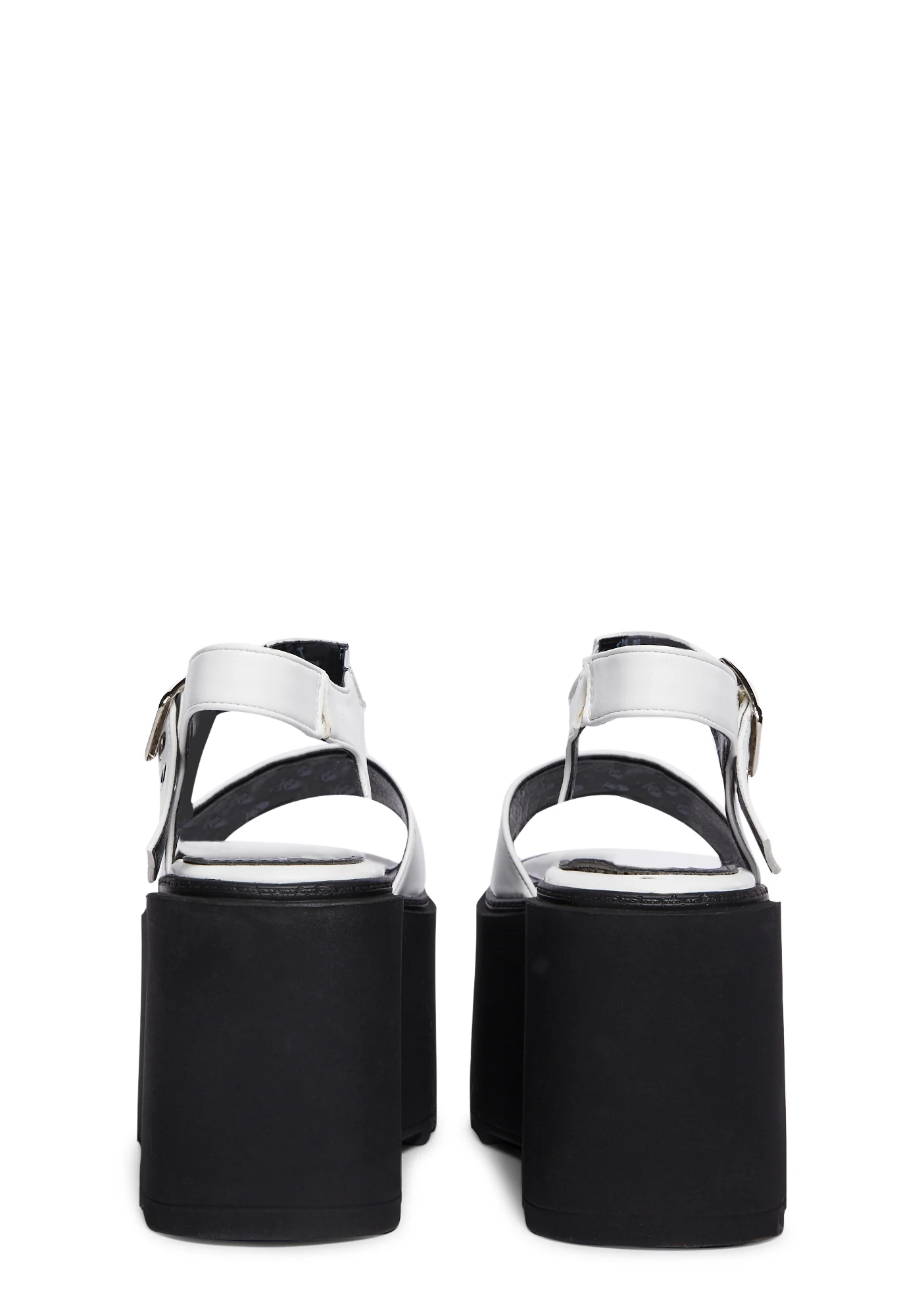 Young And Free Platform Sandals- White - Image 4