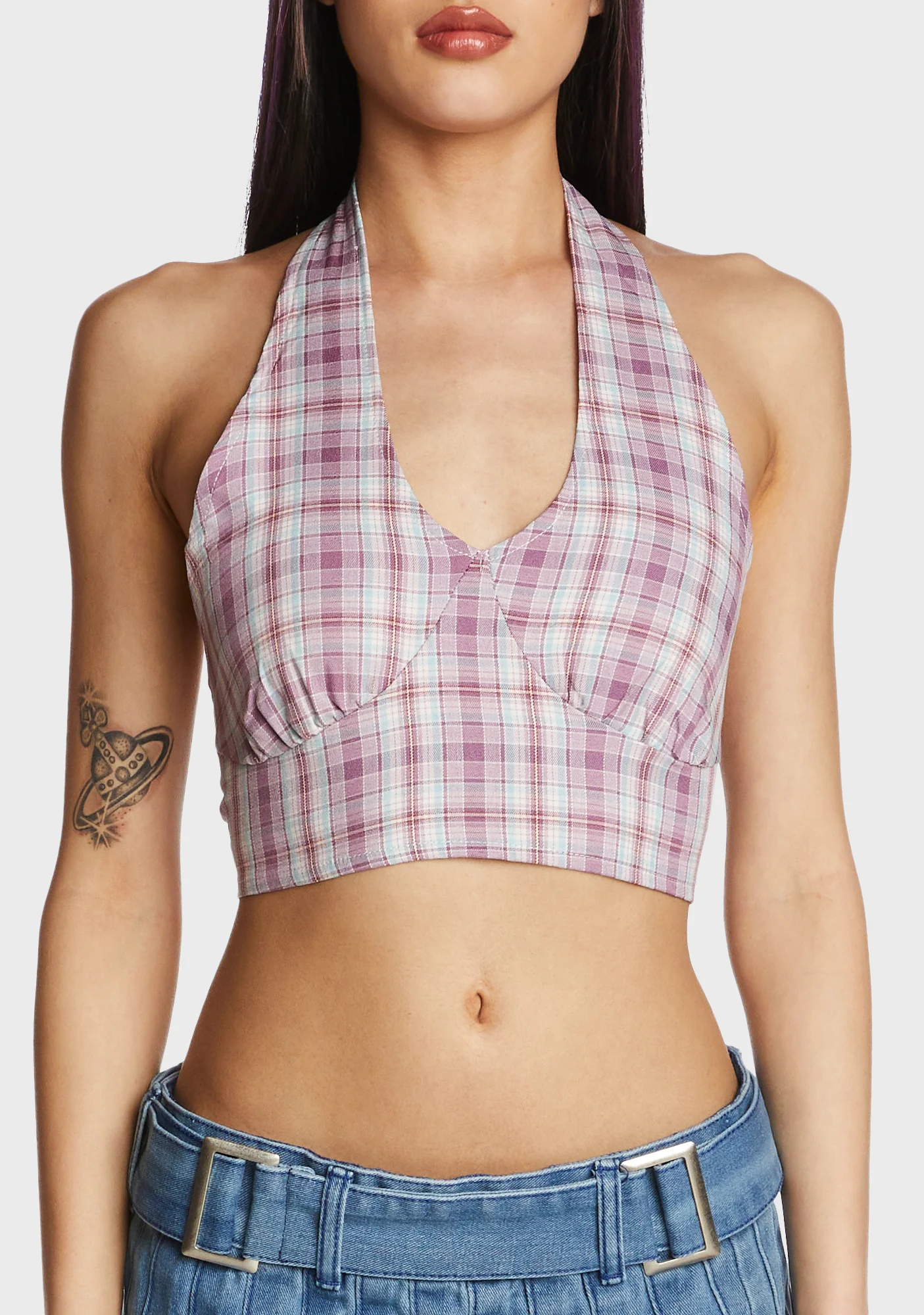 Your Calling Plaid Top - Image 2
