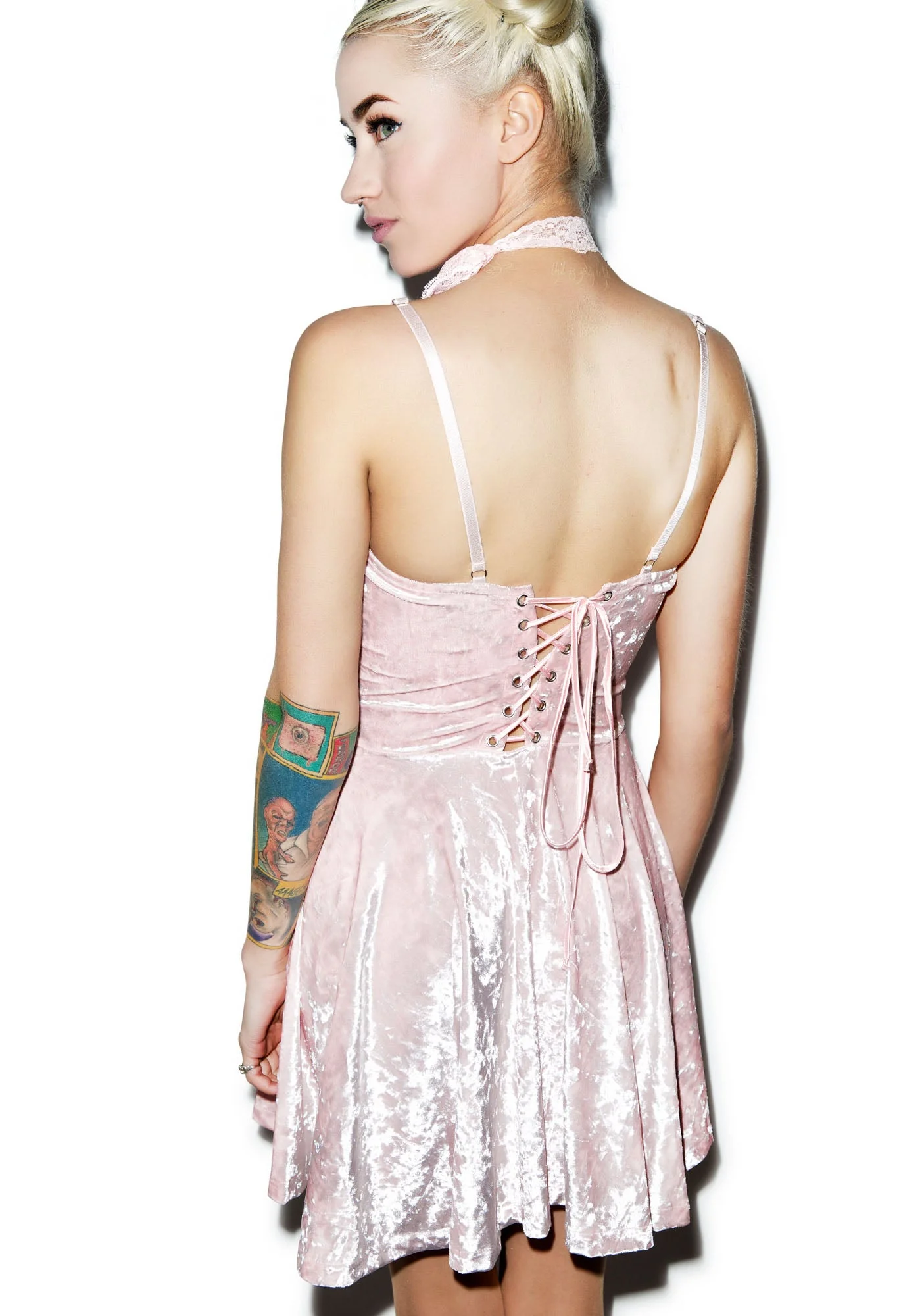 Your Velvet Crush Dress - Pink - Image 3
