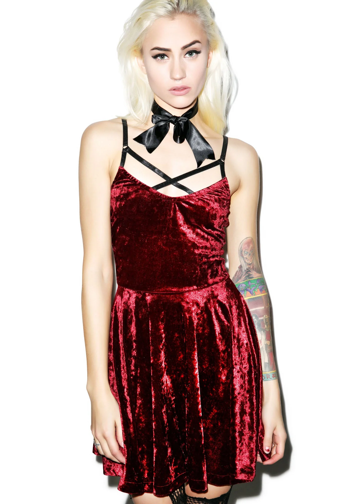 Your Velvet Crush Dress - Pink - Image 9