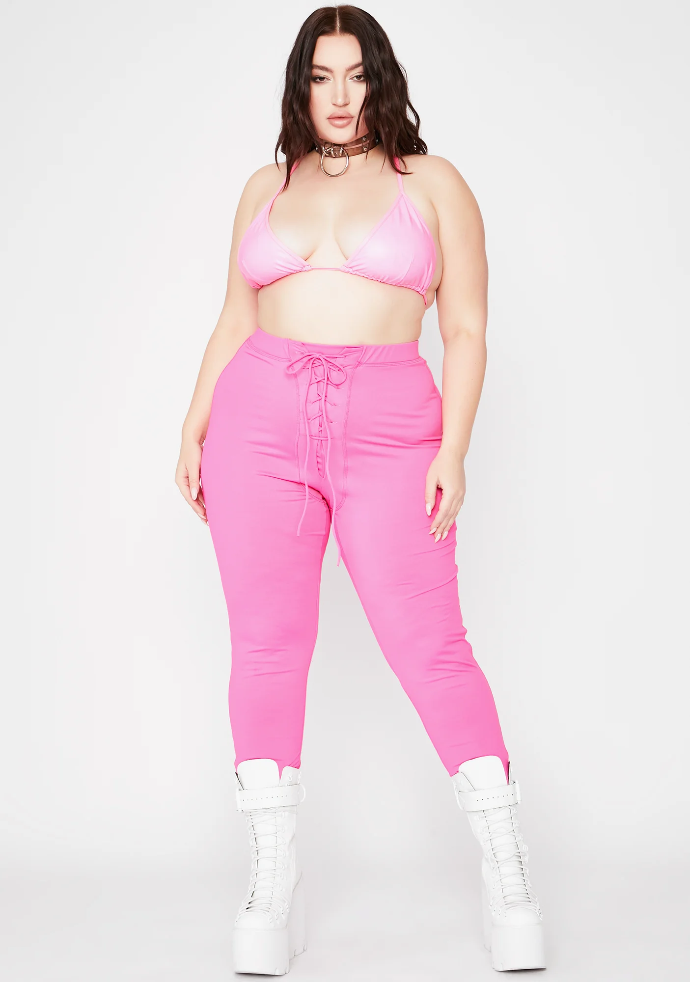 You're On My Side Lace Up Leggings - Image 3