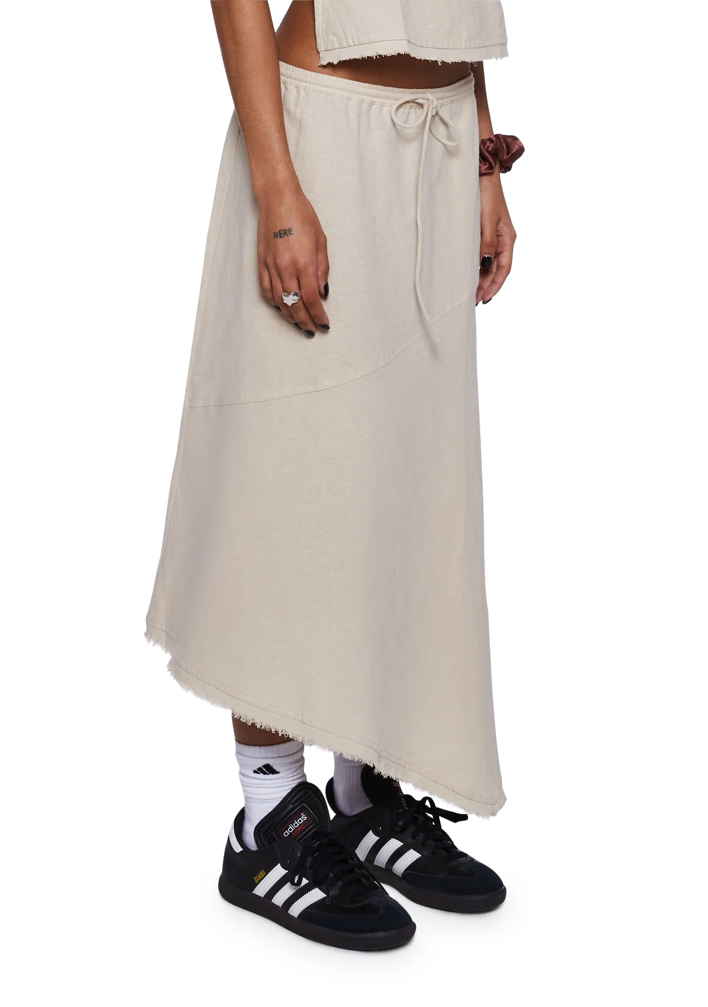 Yvaine Asymmetric Midi Skirt - Image 3