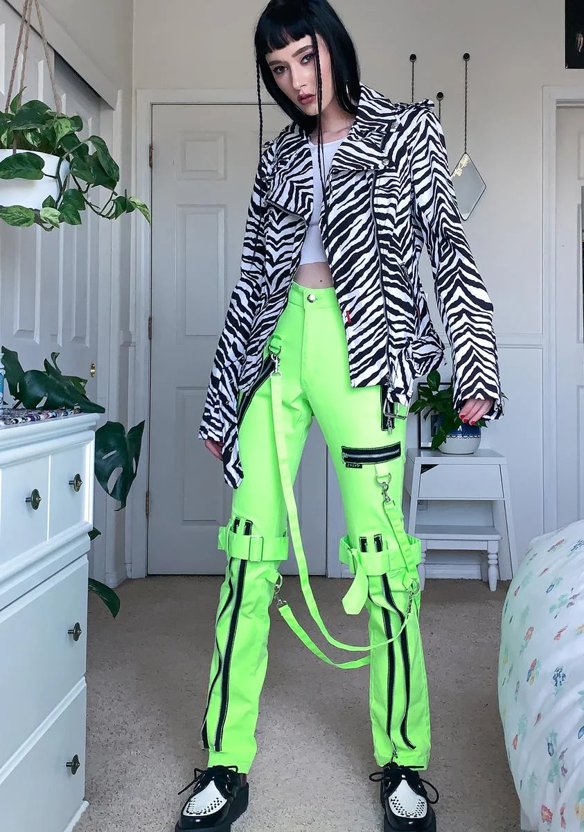 Zebra Wild Child Moto Jacket - Image 3