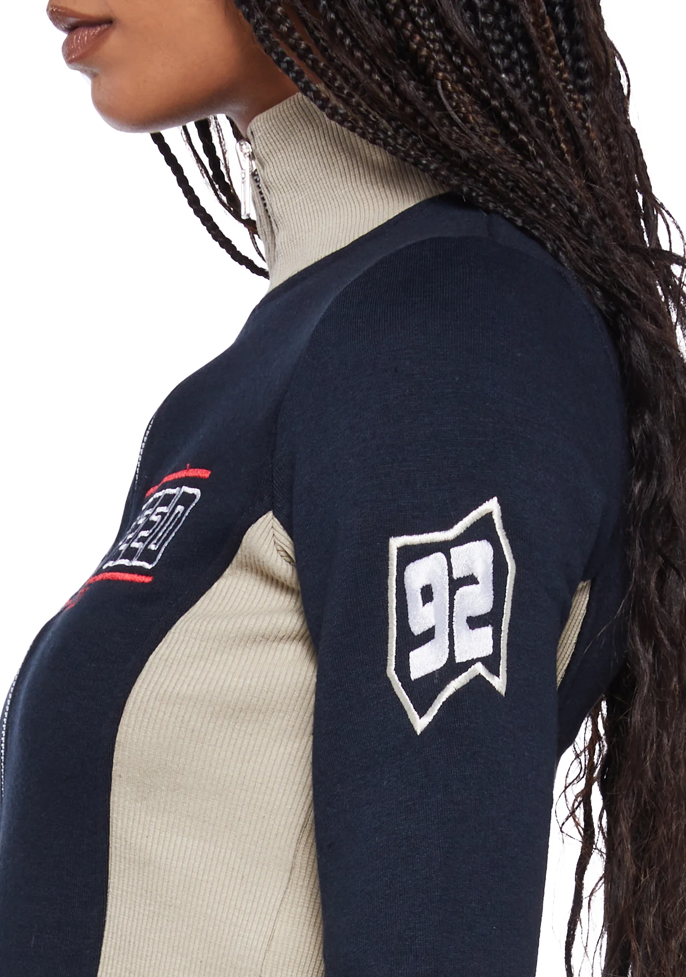 Zip Front Long Sleeve Top - Image 6