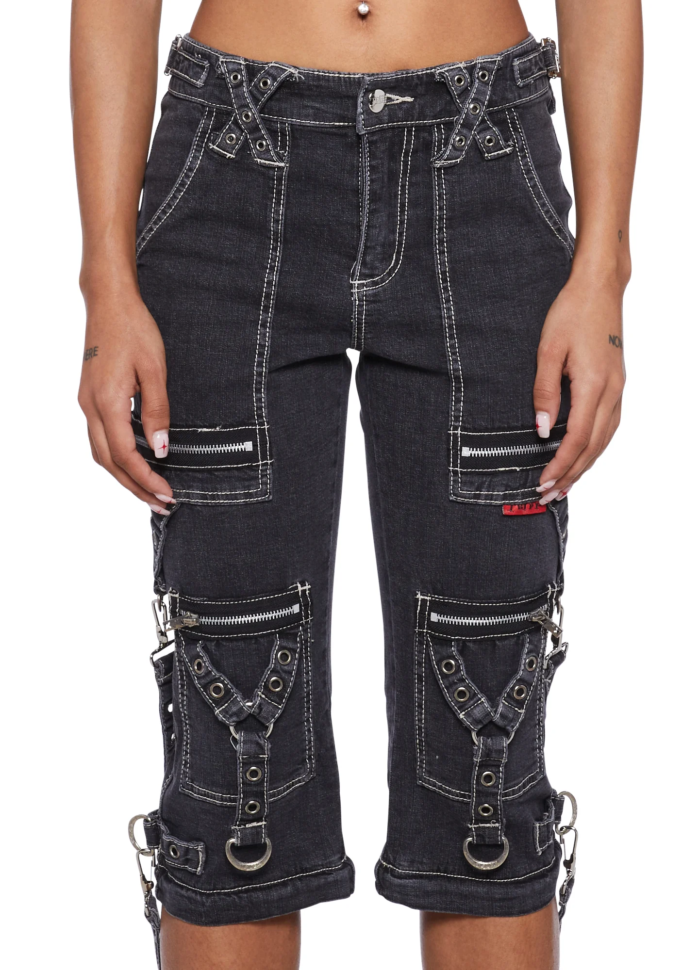 Zip to Zip Pants- Black Denim - Image 5