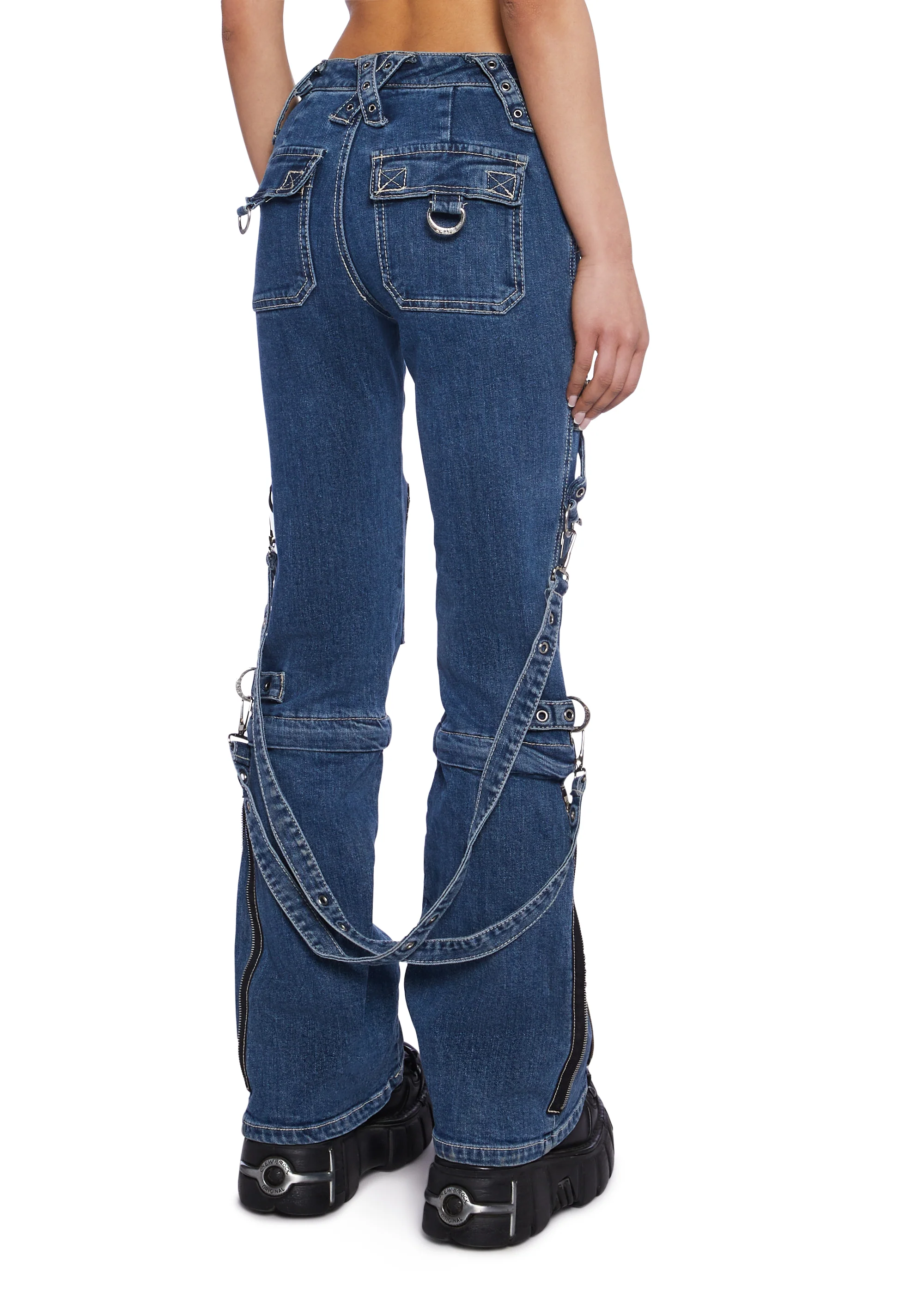 Zip to Zip Pants - Blue Denim - Image 4