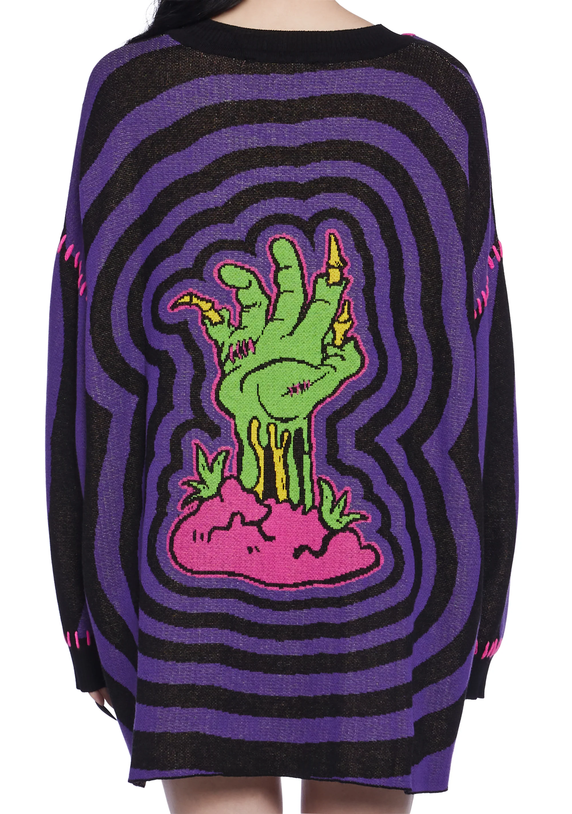 Ghoulish Gateway Intarsia Sweater - Image 2