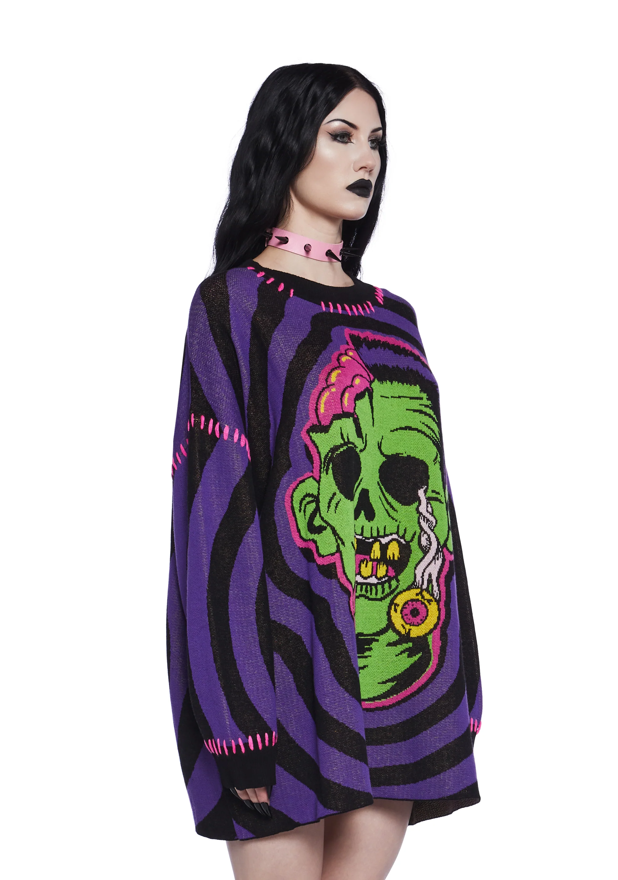 Ghoulish Gateway Intarsia Sweater - Image 4