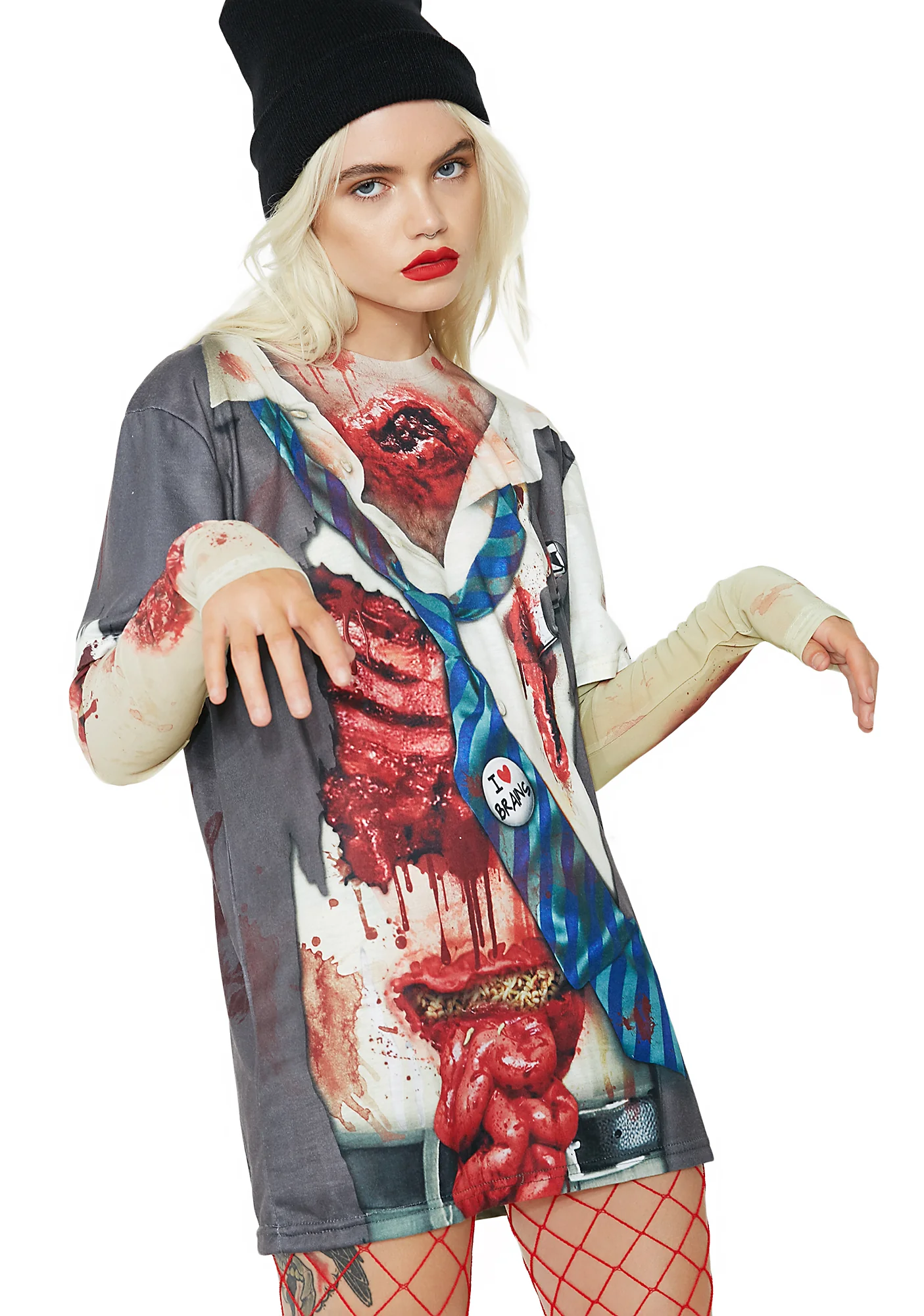 Zombie Mesh Long Sleeve Tee - Image 5